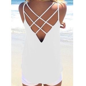White Strappy Back Camisole